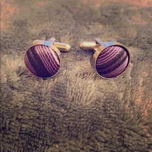 🎁3/$15🎁 Purple & Silver Cuff Links